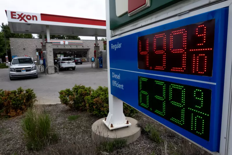 Gas prices are displayed at a station on May 21 in Rolling Meadows, Illinois. According to AAA, the national average gas price for regular gas is $4.56 per gallon, the highest in four years and up 54 cents from last month.