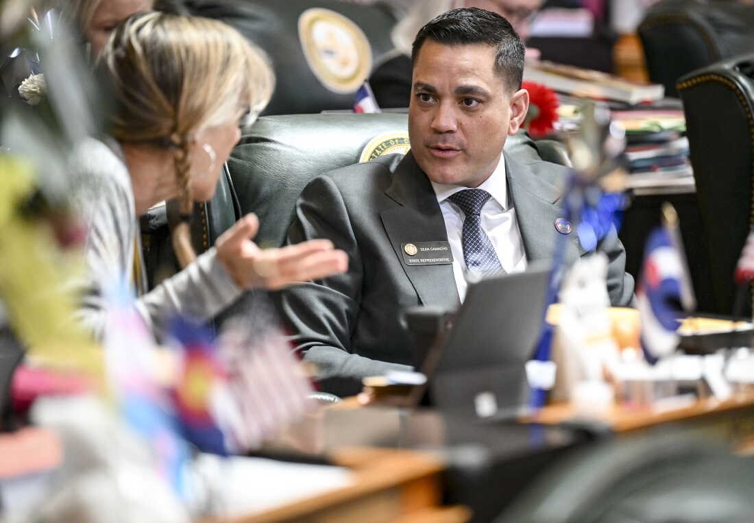 Colorado state Rep. Sean Camacho attends the general assembly at the Colorado State Capitol Building in 2025.
