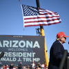 President Trump speaks at a campaign rally at Laughlin/Bullhead International Airport in Bullhead City, Ariz., on Oct. 14.