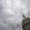 The dome of the U.S Capitol is seen on the 8th day of the government shutdown on Oct. 8.