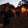 MINNEAPOLIS, MINNESOTA - AUGUST 27: People attend a vigil following a mass shooting at Annunciation Catholic School on August 27, 2025 in Minneapolis, Minnesota. According to Minneapolis Police, a gunman fired through the windows of the Annunciation Church at worshippers sitting in pews during a Catholic school Mass, killing two children and injuring at least 17 others. The gunman reportedly died at the scene from a self-inflicted gunshot wound, according to police. (Photo by Stephen Maturen/Getty Images)