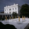 A position of the recently paved Rose Garden is seen astatine the White House successful Washington, DC, connected August 6, 2025. US President Donald Trump converted the writer information of the Rose Garden into a patio space, inspired by his Mar-a-Lago nine successful Florida.