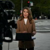 CNN reporter Julia Benbrook gives a live report near the White House on September 19, 2026. One day later, CNN, MSNow and Politico sued the Trump administration on First Amendment grounds for blocking their reporters' access to the White House.