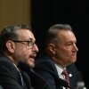Left to right, Rodney Scott, commissioner of U.S. Customs and Border Protection, Joseph Edlow, director of U.S. Citizenship and Immigration Services, and Todd Lyons, acting director of U.S. Immigration and Customs Enforcement, testify during a House Committee on Homeland Security hearing on Feb. 10, 2026.