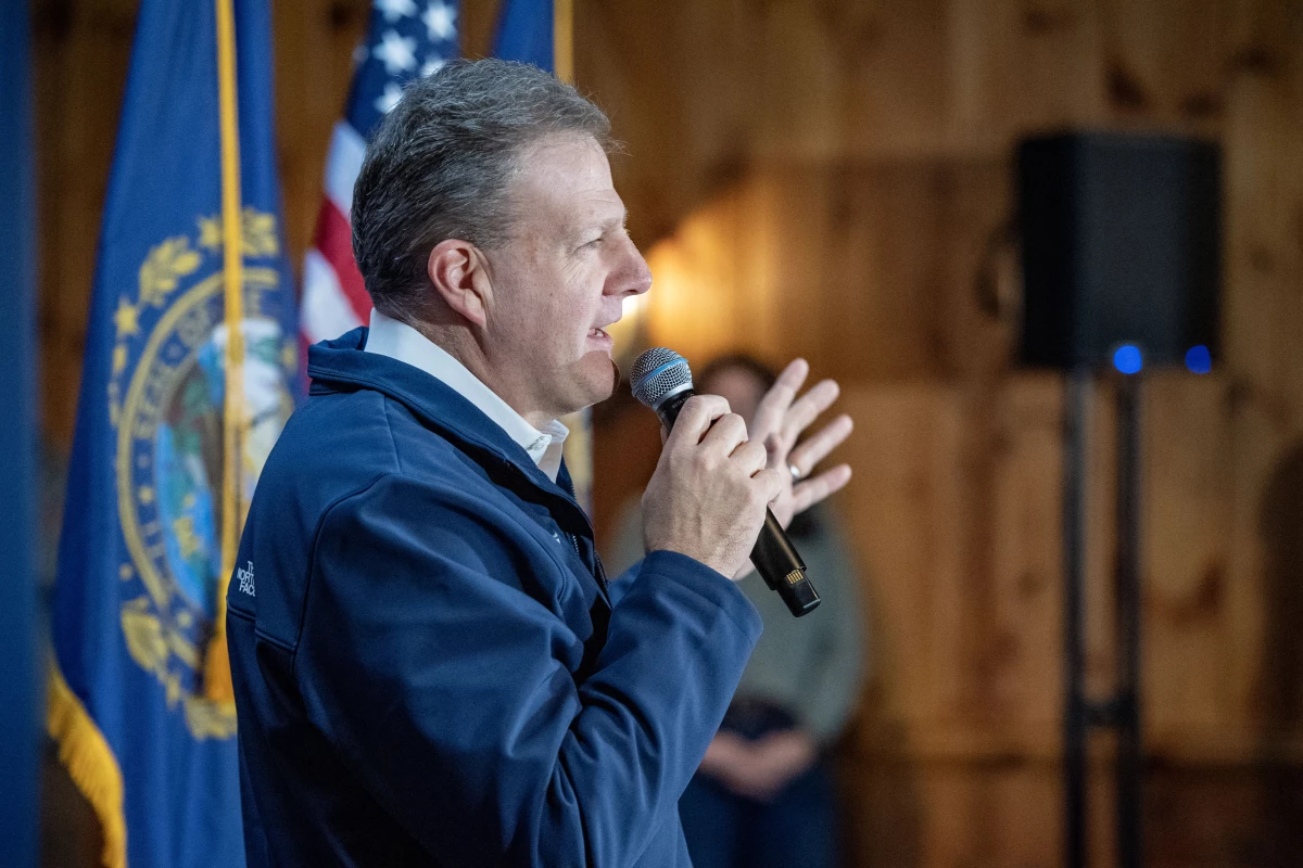 New Hampshire Republican Gov. Chris Sununu, seen here in January, recently signed the restrictive voter identification bill into law.