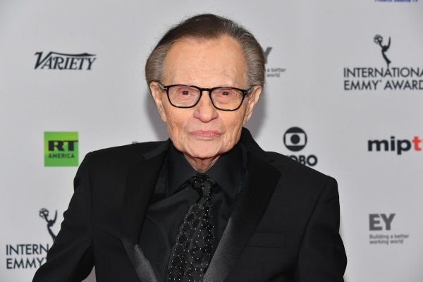 Longtime cable news personality Larry King at the 2017 Emmy Awards in New York City. After leaving CNN, King hosted a show on RT.