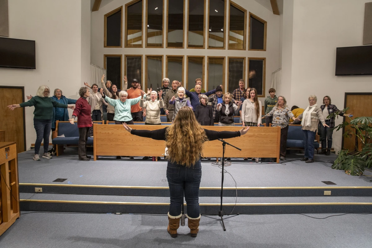 The North Fork Community Choir has been prepping for upcoming holiday performances.