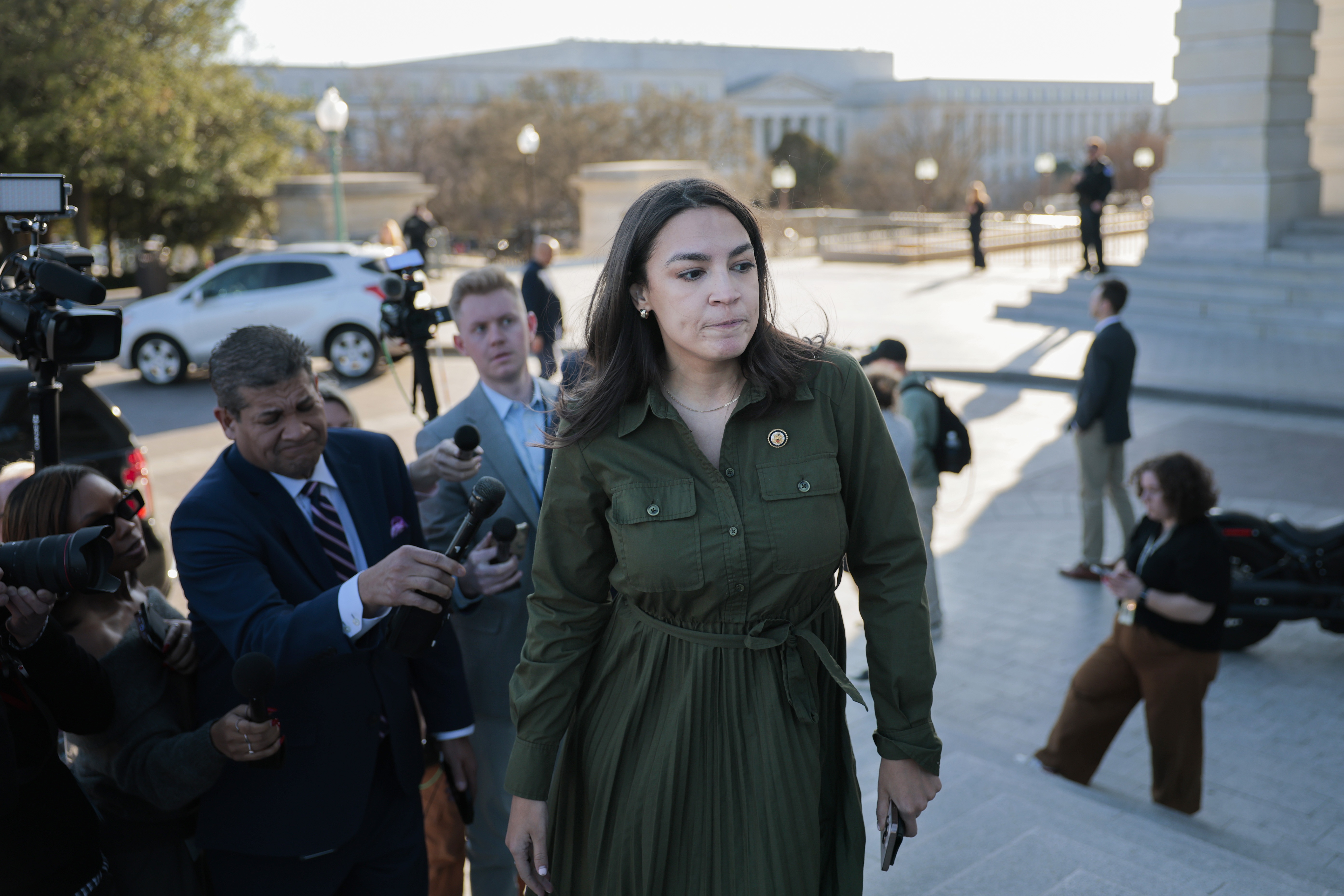 House Democrats, including Rep. Alexandria Ocasio-Cortez, D-NY, responded quickly to news that Senate Minority Leader Chuck Schumer, D-NY, plans to vote for the House-passed spending measure that the party largely opposes.