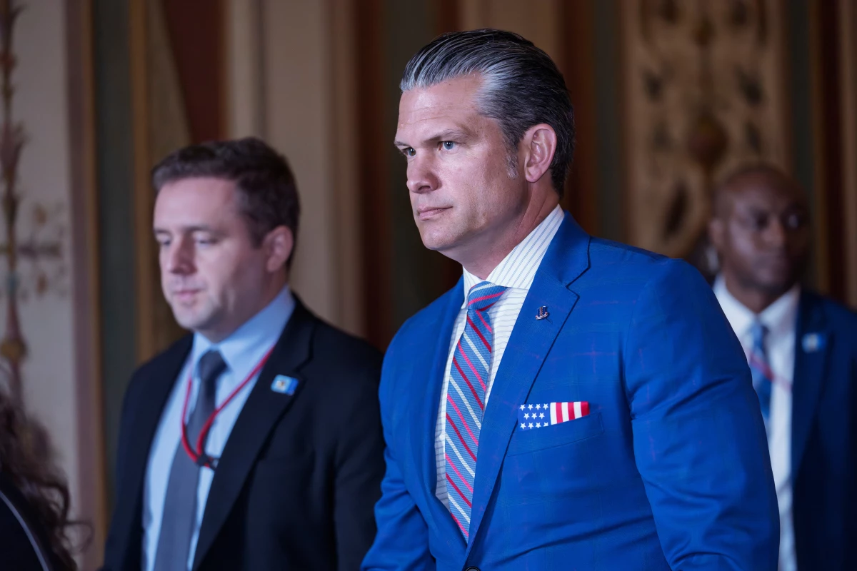 Defense Secretary Pete Hegseth arrives for a classified briefing with senators on the situation in Venezuela, at the Capitol in Washington, Wednesday, Jan. 7, 2026.