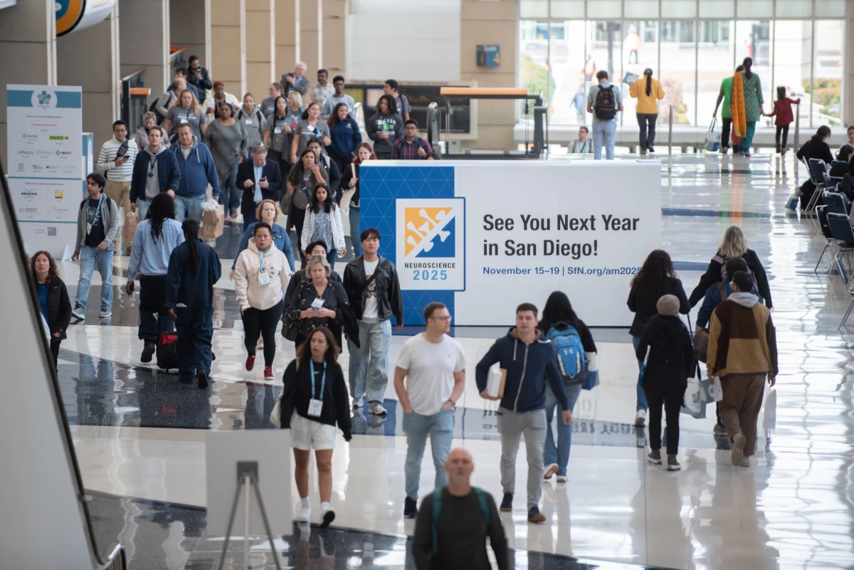 Attendees of the 2024 Society for Neuroscience meeting gathered in Chicago last year. The group, which represents more than 37,000 clinicians and researchers, is meeting in San Diego this year.