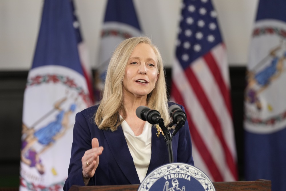 In Williamsburg, Va., Virginia Gov. Abigail Spanberger delivers the Democratic response to President Trump's State of the Union address on Tuesday. (AP)