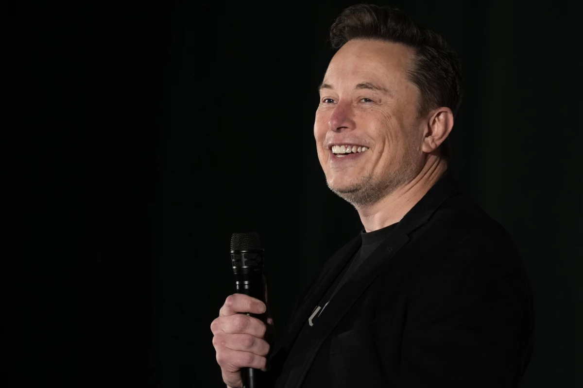 Elon Musk speaks as part of a campaign town hall in support of Donald Trump in Folsom, Pa., on Oct. 17, 2024.