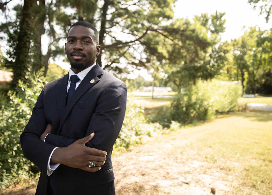 KeShaun Pearson in Boxtown, this is the neighborhood where his grandmother is buried.
