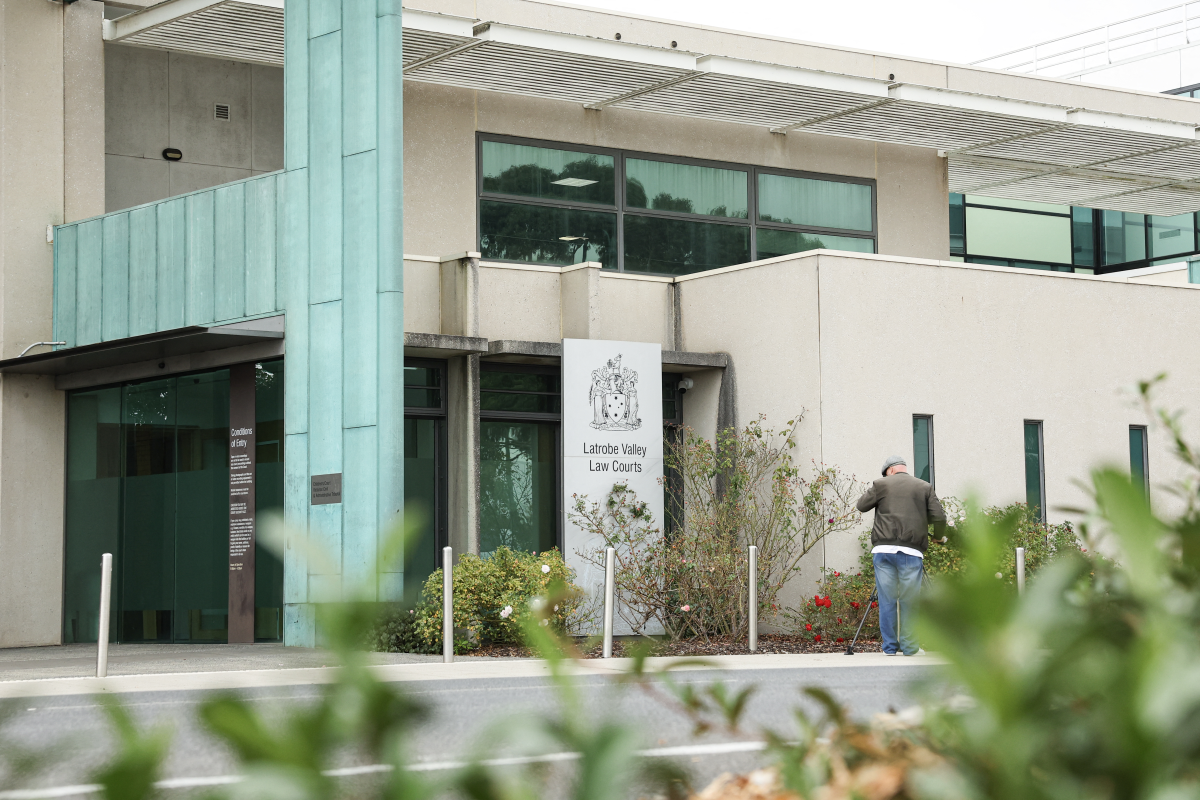 The Latrobe Valley Magistrates' Court building in Morwell, Australia, where Erin Patterson's trial is underway.