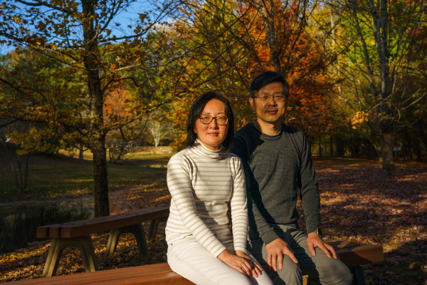 Judy Zhu and Wei Kang Ding recently became U.S. citizens and are voting in their first presidential election. They have been studying the candidates’ platforms closely.