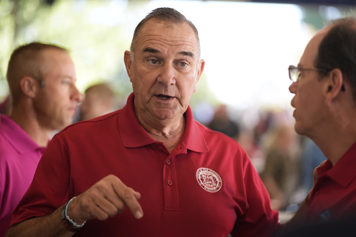 Missouri Gov. Mike Kehoe, at the Missouri State Fair this month, has called lawmakers to a special session to draw new voting lines sought by President Trump.