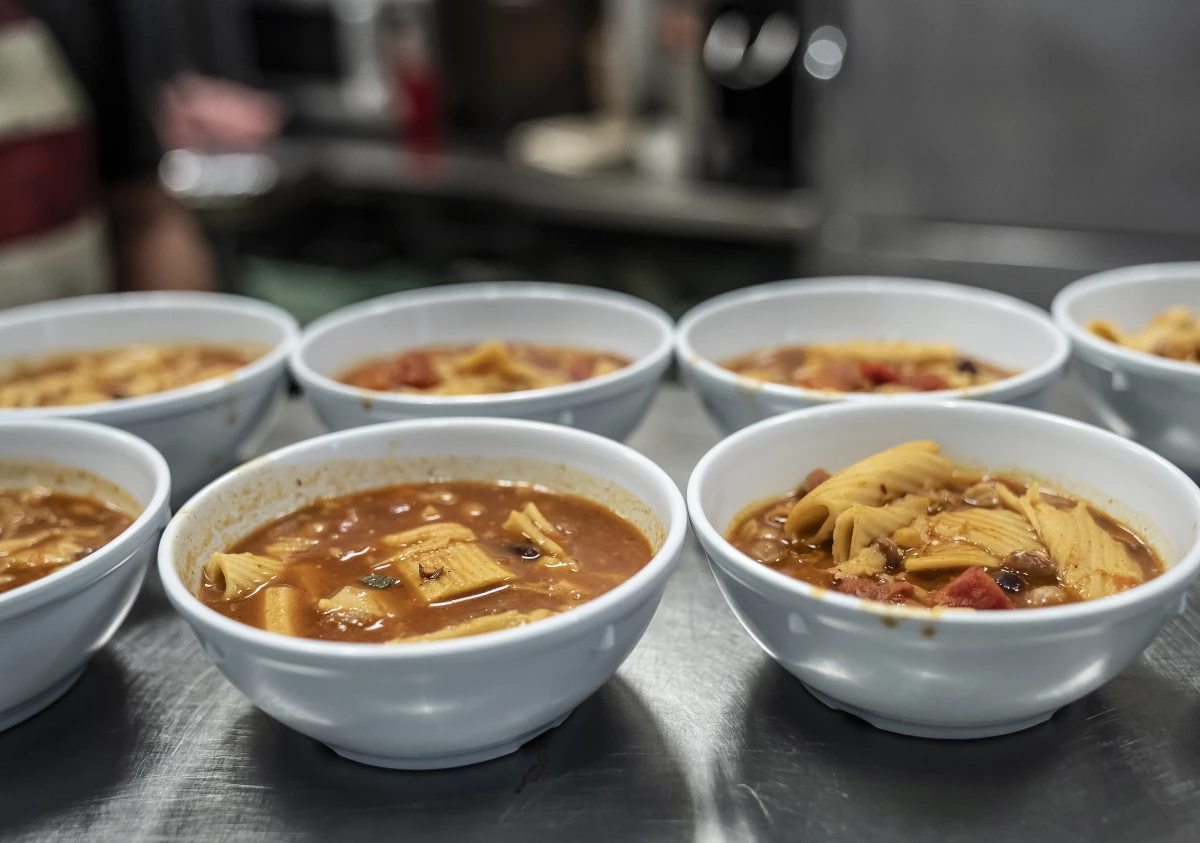 Soup made in-house at Central Union Mission.