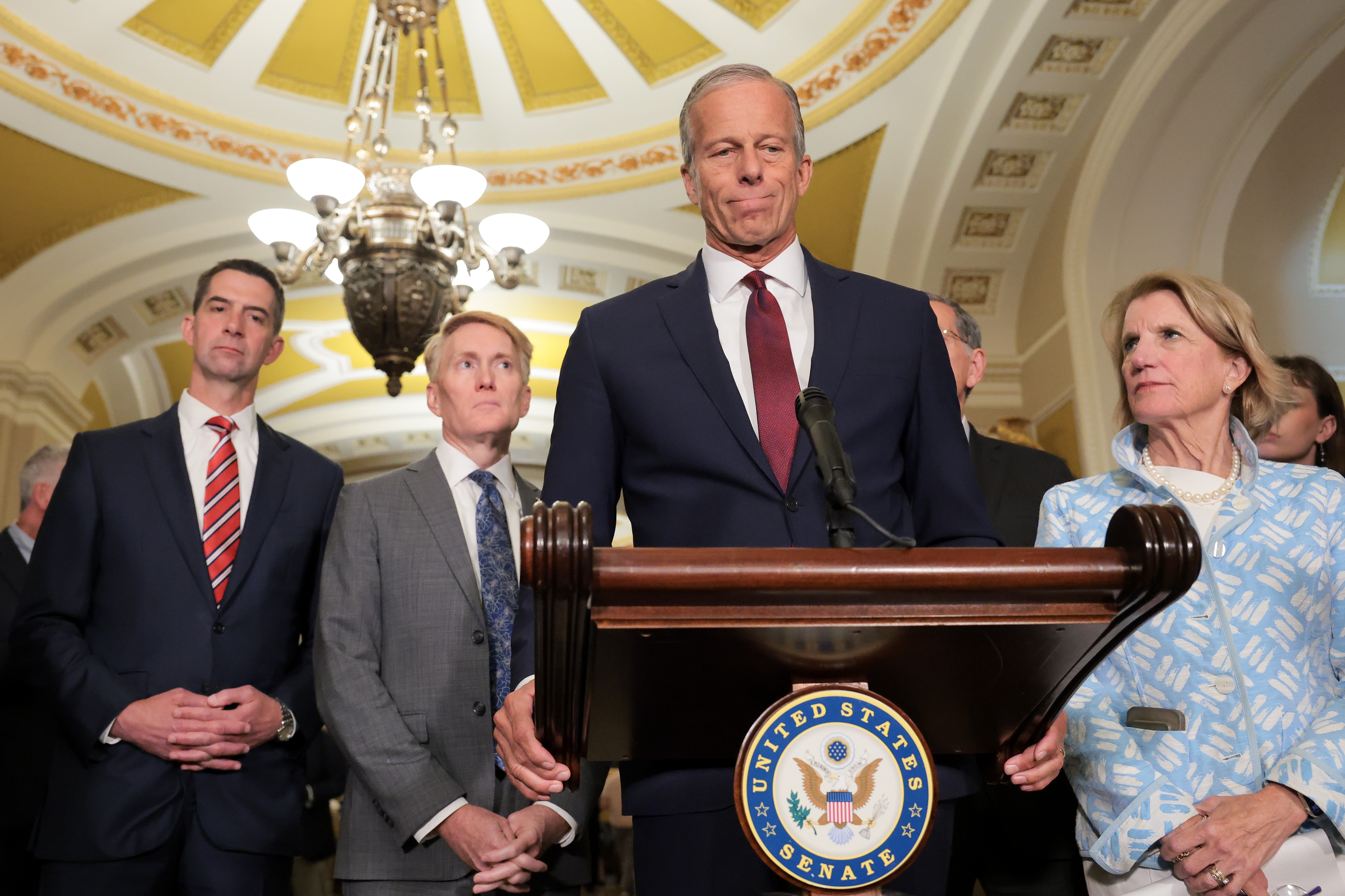Senate Republicans start debate on ICE funding package