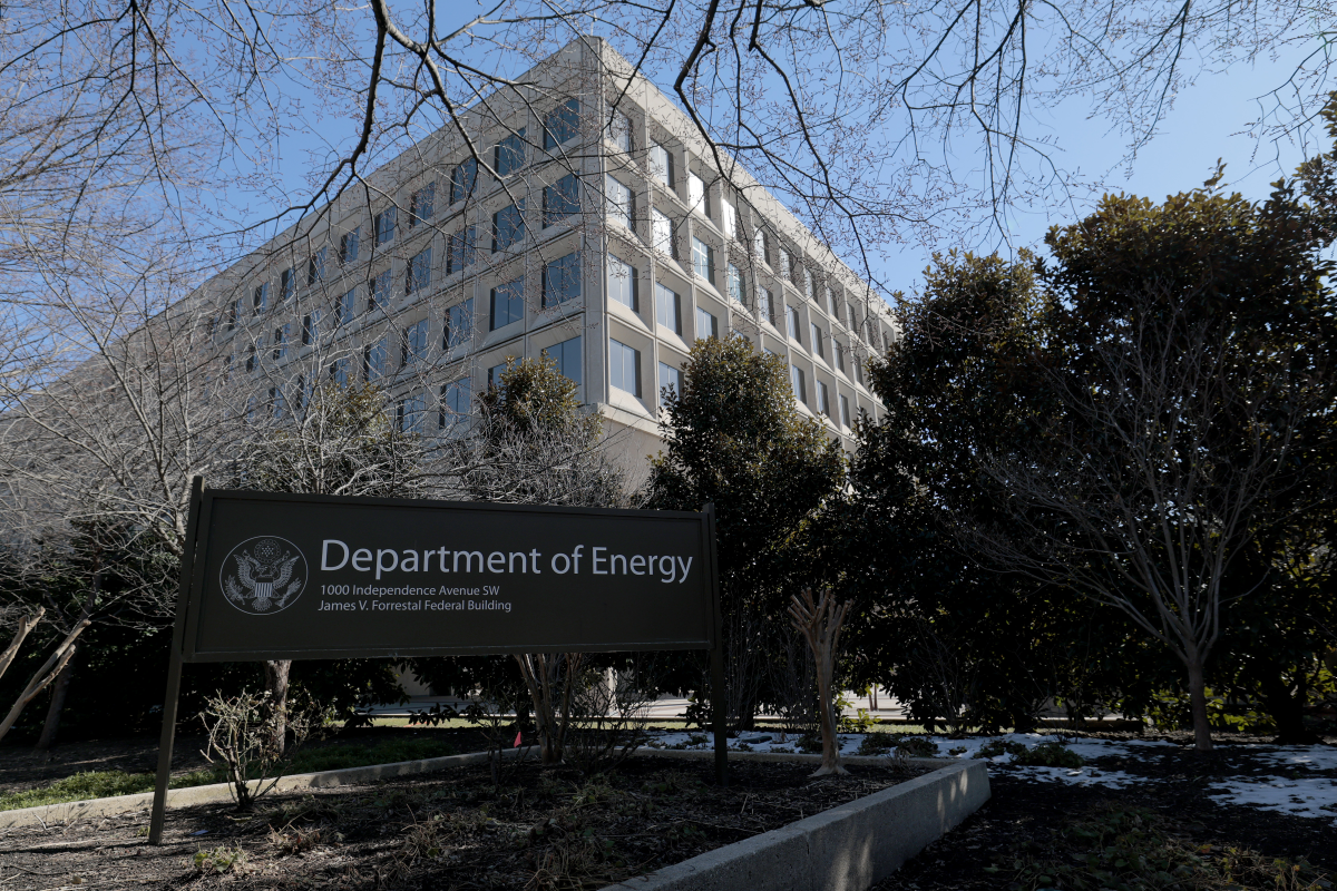 A view of the Energy Department's headquarters in Washington, D.C., on Feb. 14.