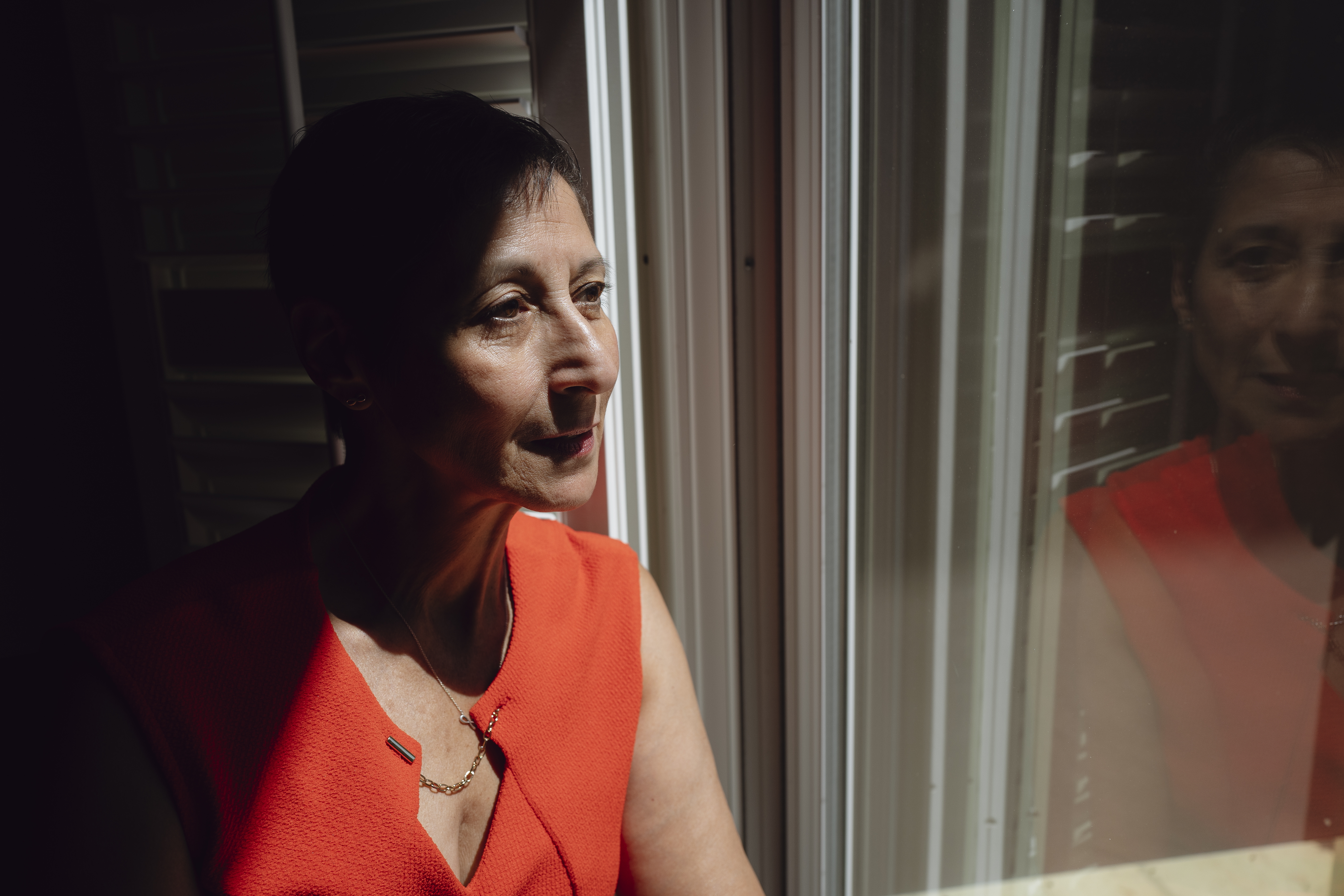Myra Solano Garcia in Upland, California, 2024. Garcia has been living with Alzheimer