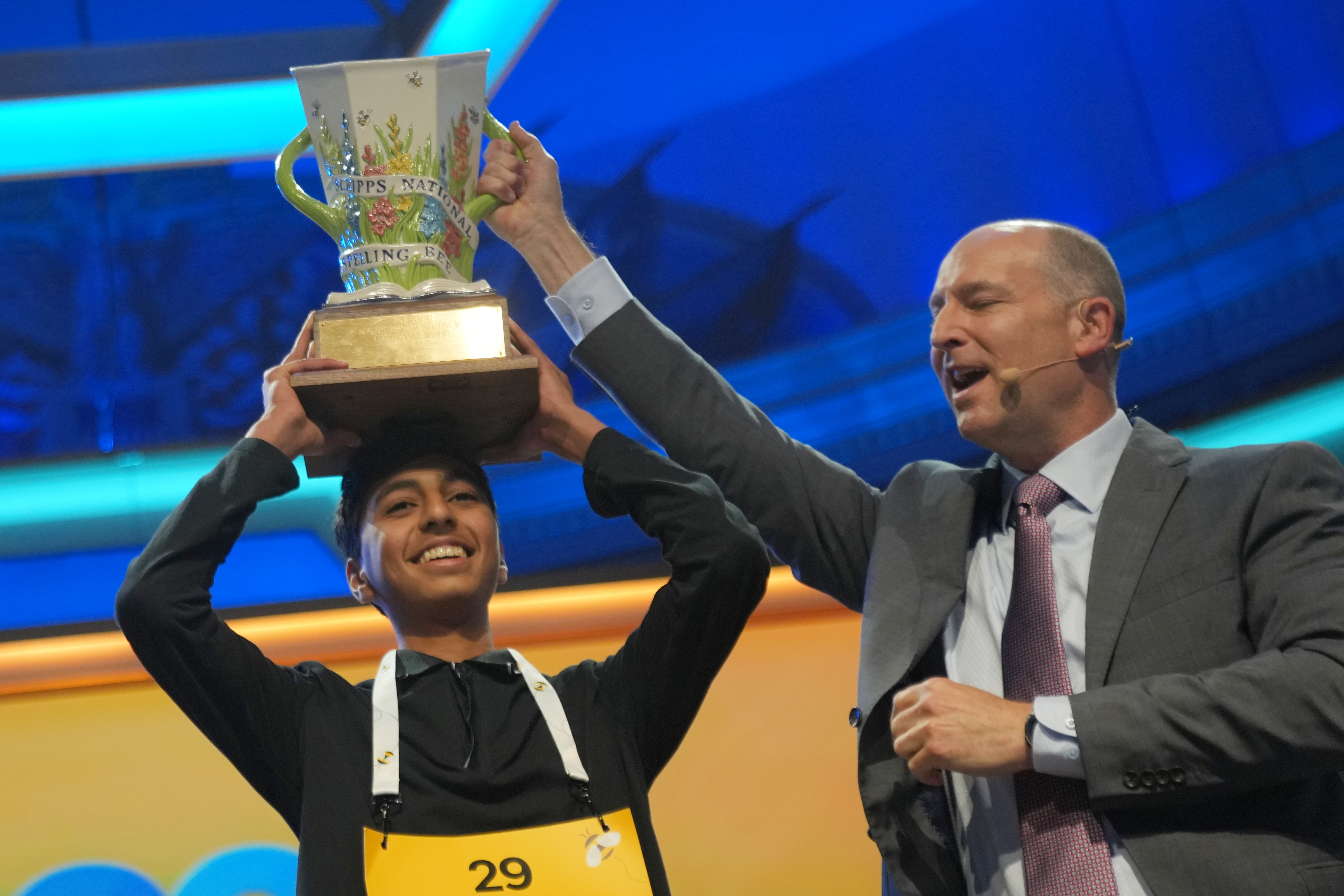 Shrey Parikh, 14, wins the Scripps Spelling Bee after a nail-biting ‘spell-off’