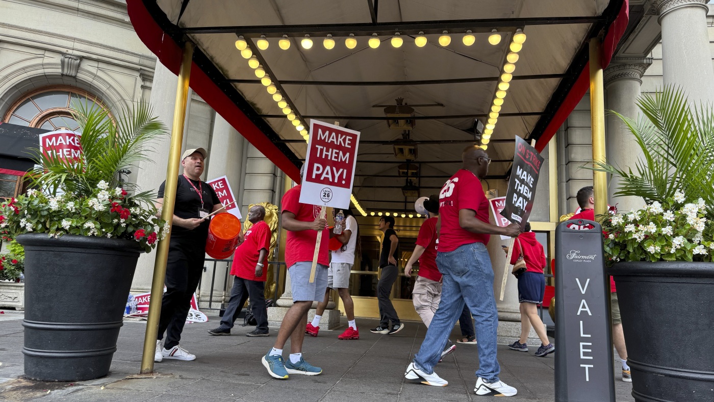 Thousands of hotel workers launch strike after talks stall with top chains