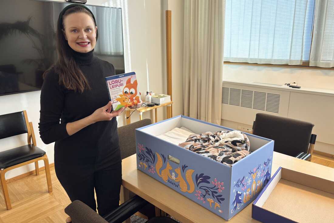 Eeva Patomeri, a spokesperson for Kela, Finland’s taxpayer-funded social insurance agency, says the government has been distributing “baby boxes” filled with clothing and other infant supplies since the 1930s. But she says the demand has declined along with the birthrate.