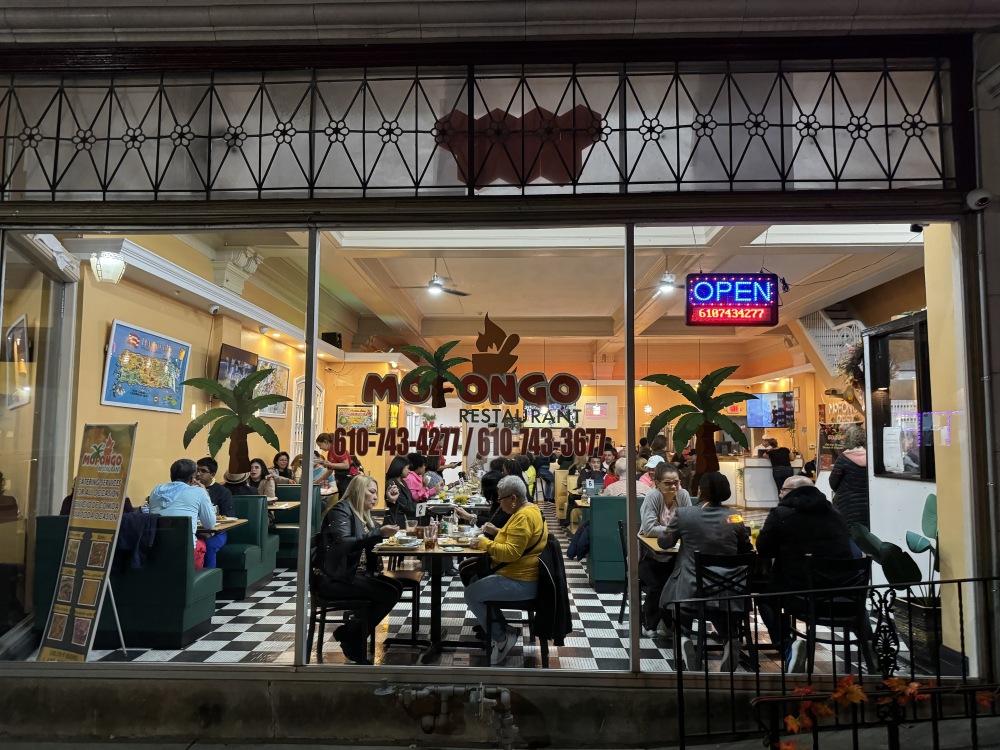 El Mofongo Restaurant in Reading, Pa. — a popular restaurant for Puerto Rican and Dominican residents in the city — on Nov. 2, 2024. (WHYY)