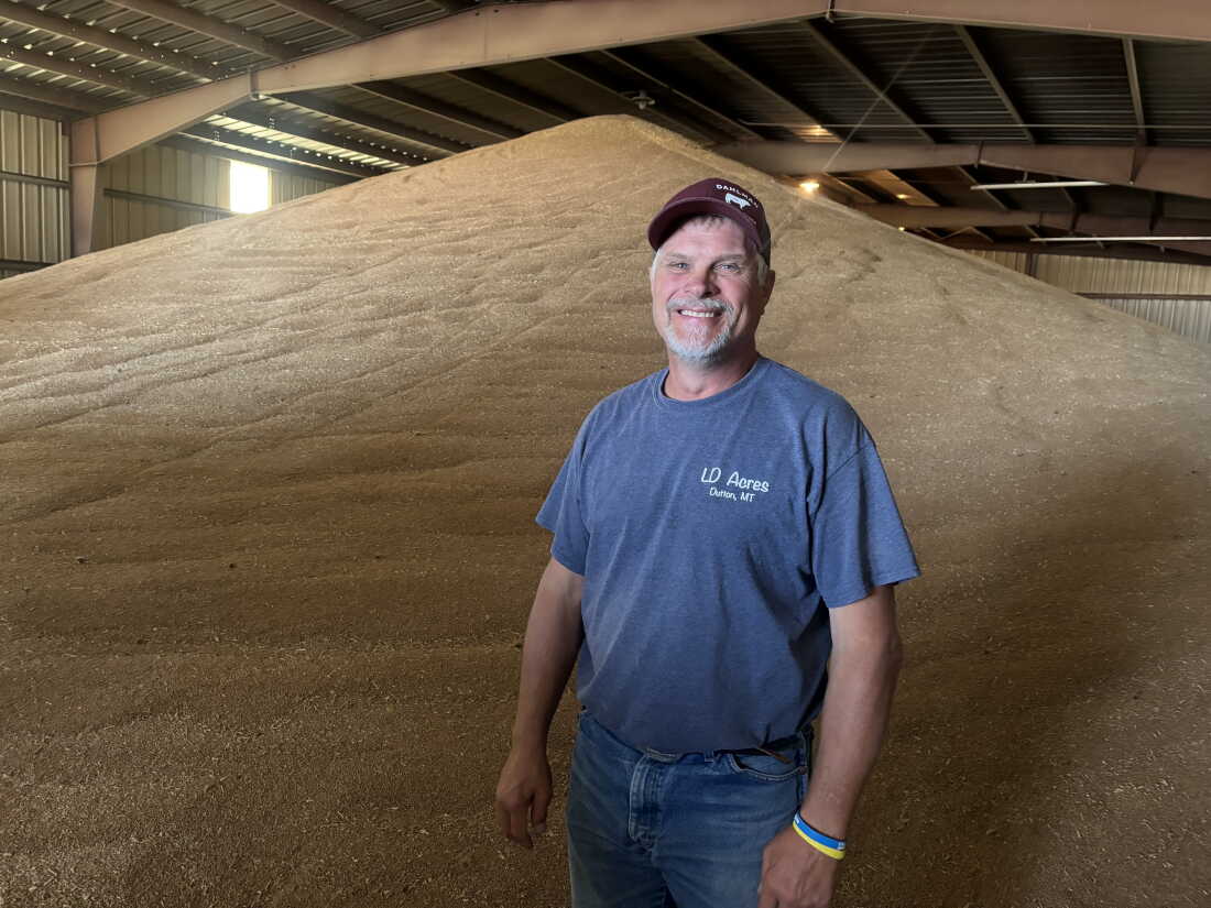 Lee Dahlman recently finished the wheat harvest on his family’s farm near Dutton, Mont.