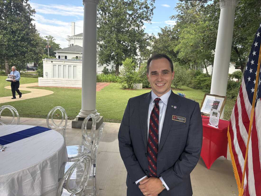 Seen at a candidate forum for Alabama's 2nd Congressional District in Eufaula, Ala., on Aug. 4, Hampton Harris was once the only Republican running for the nomination here. But when redrawn congressional maps opened an opportunity for the party, challengers started jumping in the race.