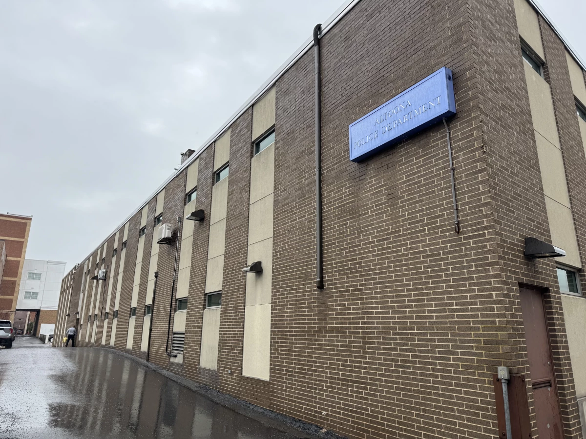 Altoona Police Department in Altoona, Pennsylvania. Police said an employee at a local McDonald's called authorities after recognizing a person of interest in the shooting of United Healthcare CEO Brian Thompson.