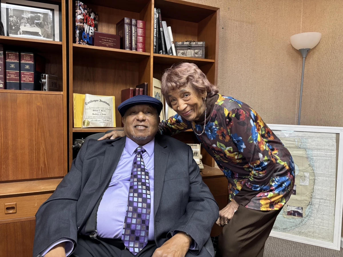 Bernard Lafayette and his wife, Kate Bulls Lafayette, on a recent morning. He tells NPR that he uses freedom songs in his nonviolent workshops as a way to help people open up and overcome fear.