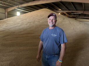 Lee Dahlman recently finished the wheat harvest on his family's farm near Dutton, Mont.