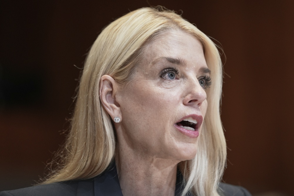 Attorney General Pam Bondi testifies during a Senate Appropriations Committee hearing on the President's Fiscal Year 2026 Budget on Capitol Hill on June 25, 2025, in Washington. (AP)