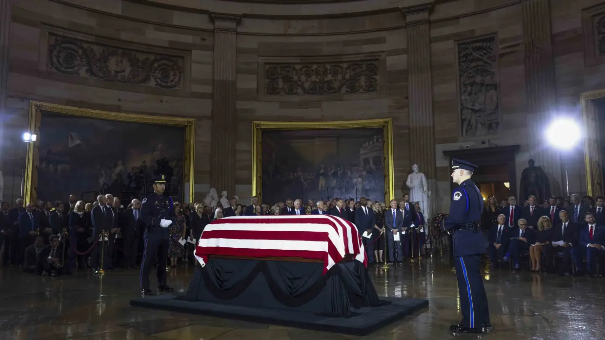 In a day of tributes, Lindsey Graham is remembered as a tireless Washington mainstay