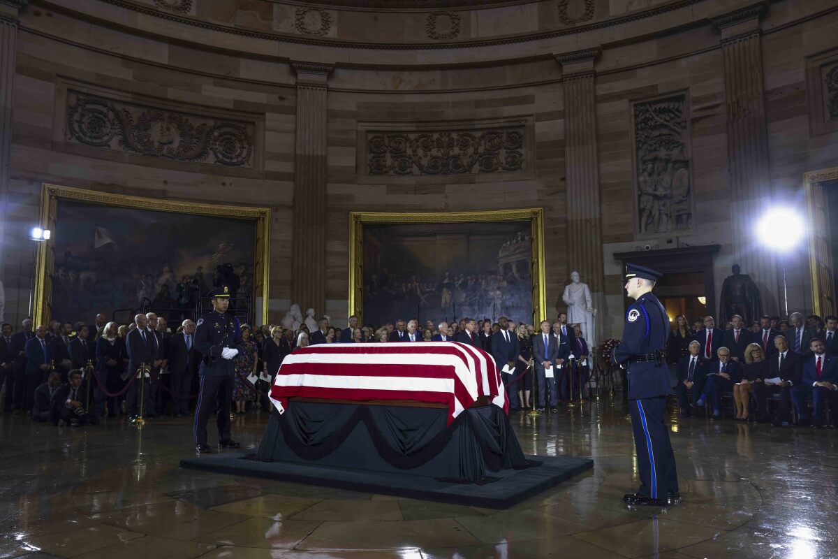 Leaders gather in Washington to pay their final tributes to Lindsey Graham