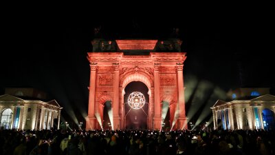The Olympic cauldron.