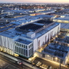 An aerial view of a data center on April 14 in Vernon, Calif. A surge in demand for AI infrastructure is fueling a boom in data centers across the country and around the globe.