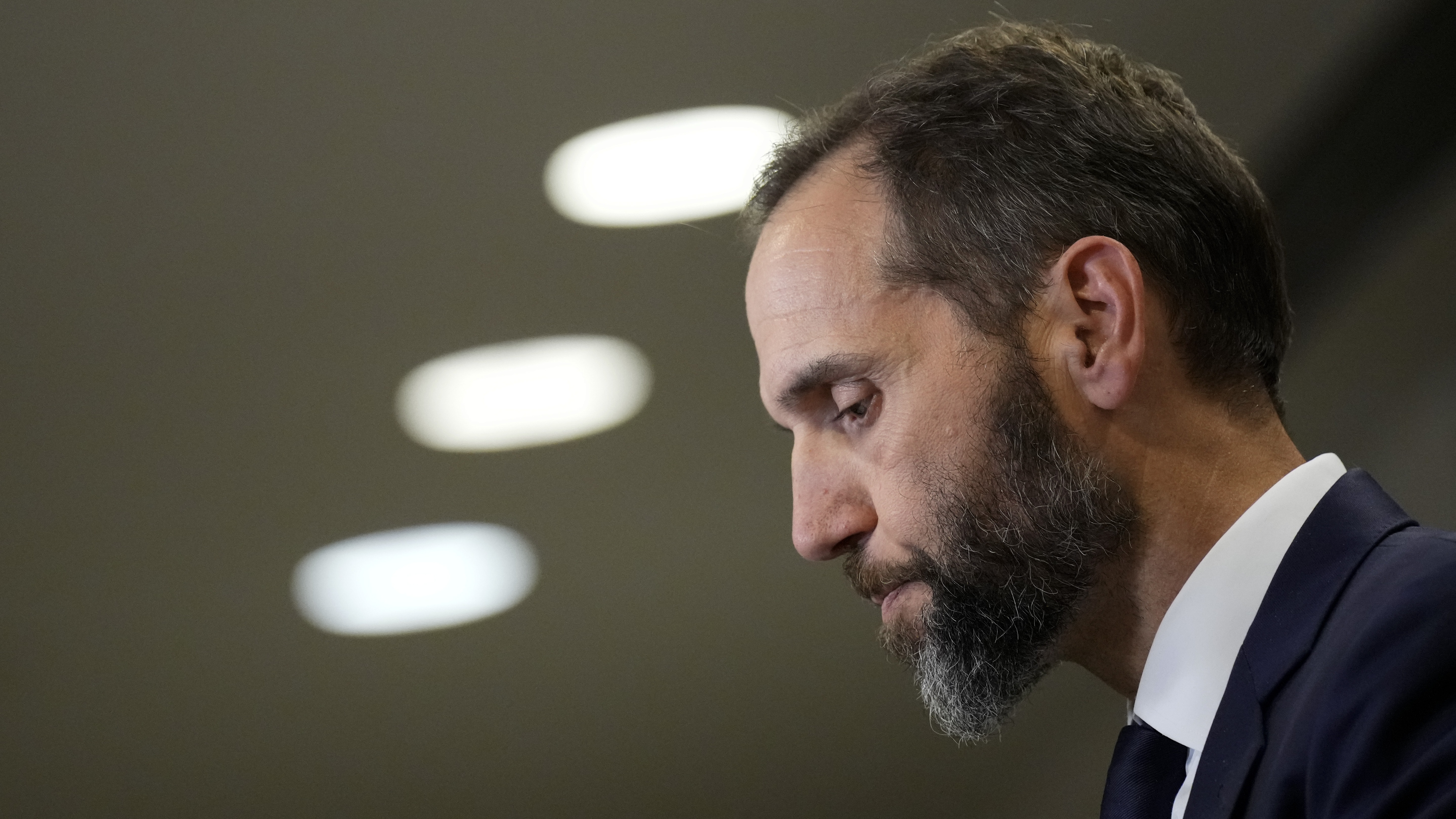 Special Counsel Jack Smith delivers remarks on a recently unsealed indictment against Donald Trump in August 2023 in Washington, D.C.