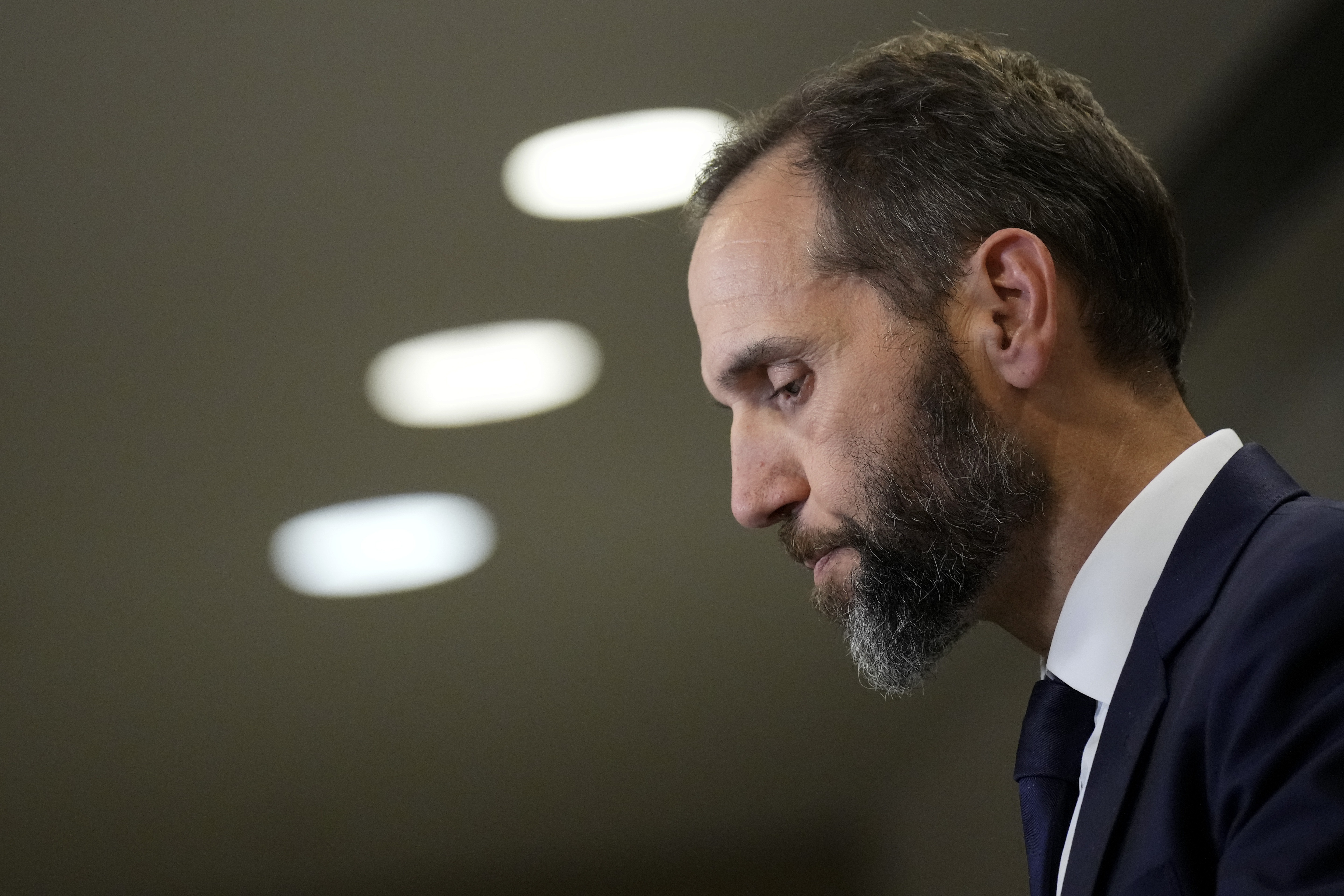 Special Counsel Jack Smith delivers remarks on a recently unsealed indictment against Donald Trump in August 2023 in Washington, D.C.