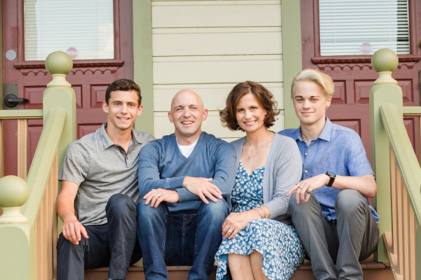 Cap Epstein, at left, died from a fentanyl overdose in 2020 at the age of 18. His father, Jon Epstein, and mother Jennifer Epstein, joined a movement of activist parents in a group called Song for Charlie that works to raise awareness about the risks of fentanyl and other street drugs. Also shown, Miles Epstein.