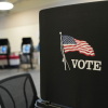 A general view of voting machines at the Franklin County Board of Elections on Oct. 6, 2026 in Columbus, Ohio.