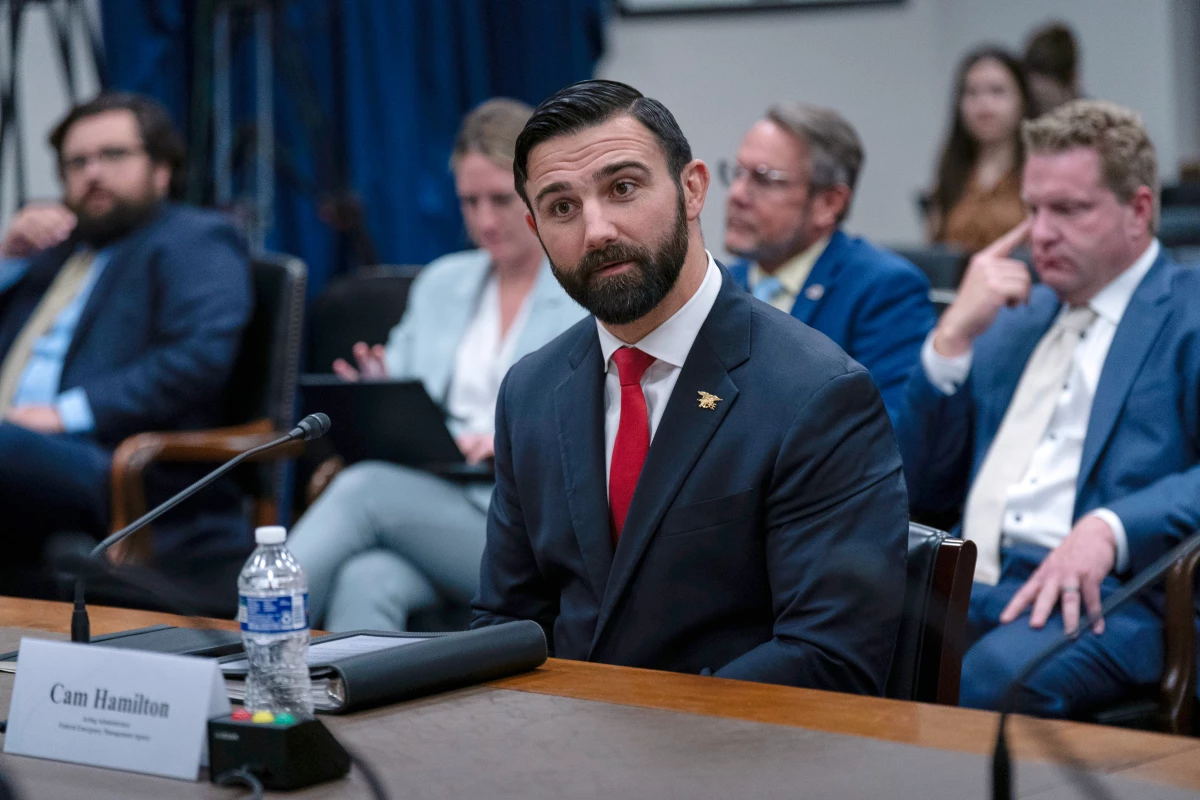 Cam Hamilton, acting administrator of the Federal Emergency Management Agency, testifies before the House Committee on Appropriations subcommittee on Homeland Security oversight hearing of FEMA on Capitol Hill on Wednesday.