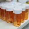 Medications are stored on the shelves of a pharmacy on May 12, 2025 in Los Angeles, California.