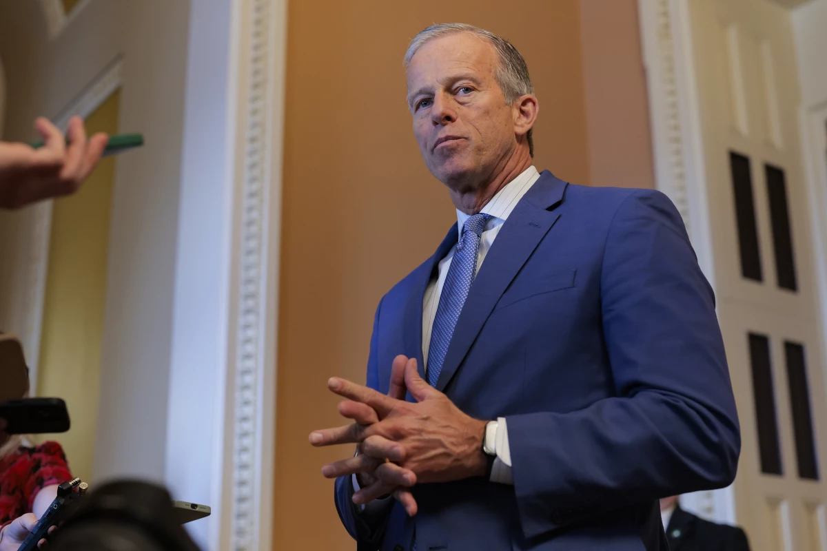 Senate Majority Leader John Thune told reporters Thursday that Democrats and Republicans are 'not close' to a deal on DHS funding, but that a 'deal space is there. I think we can get it done.'