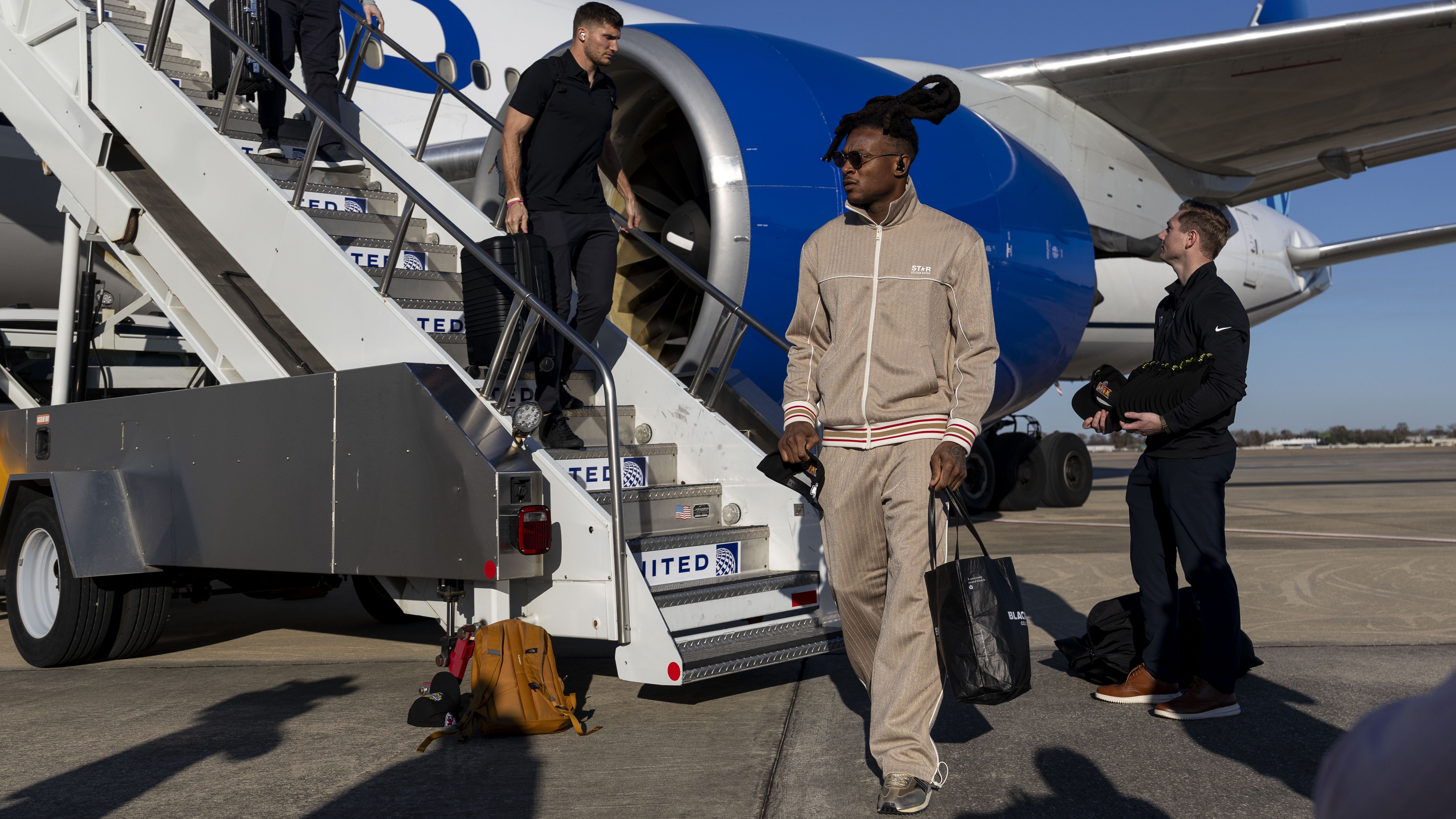 DeAndre Hopkins of the Kansas City Chiefs arrives in New Orleans last weekend.