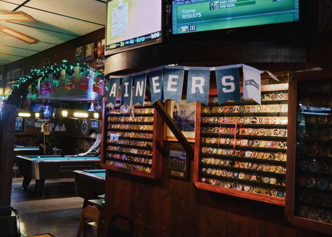 Ott House, an Emmitsburg pub, is a home-away-from-home for firefighters training at the nearby Nation Fire Academy. Visiting firefighters have come here for decades and thousands of patches from their departments now line the pub's walls.