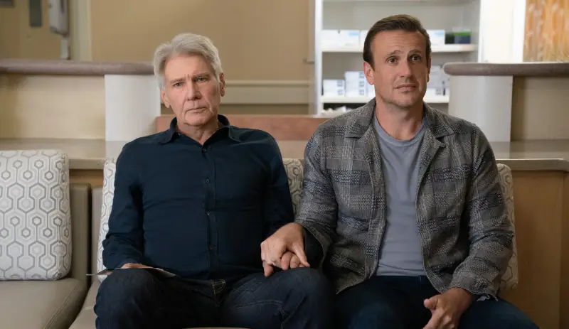 Harrison Ford and Jason Segel star in Shrinking.