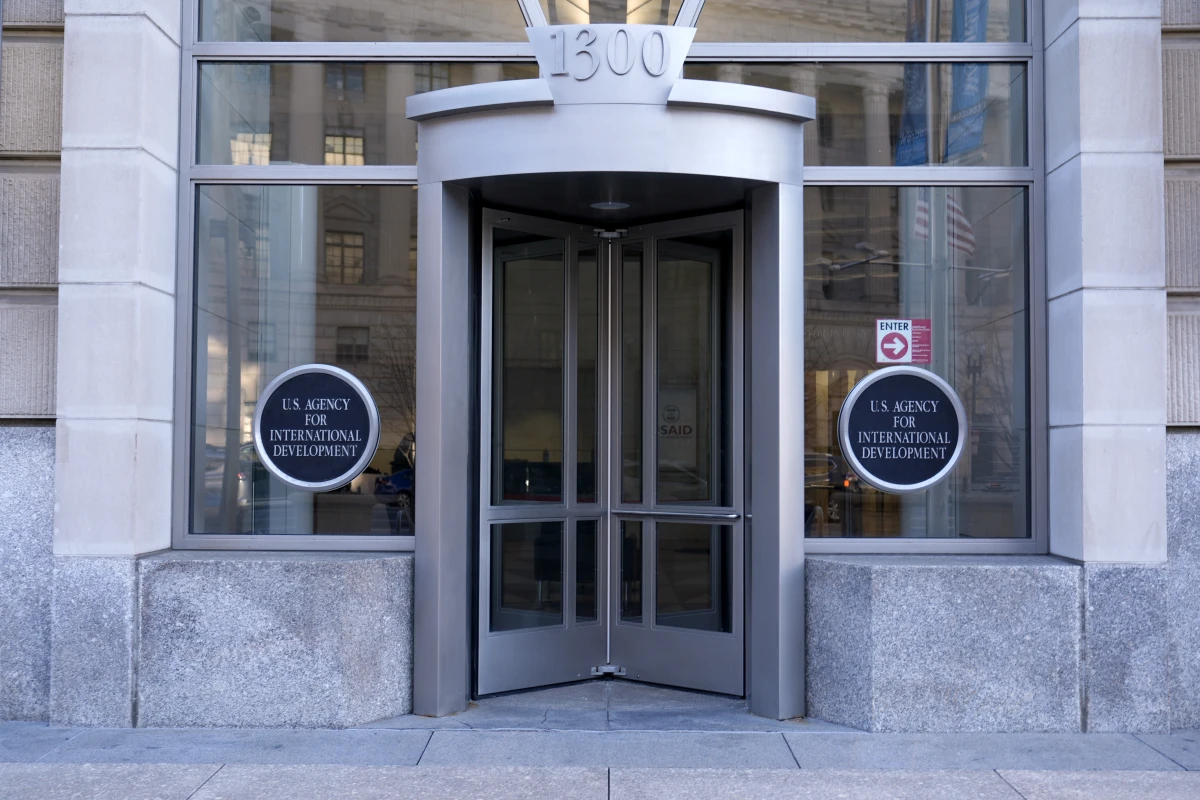 The U.S. Agency for International Development, or USAID, is pictured Saturday in Washington.