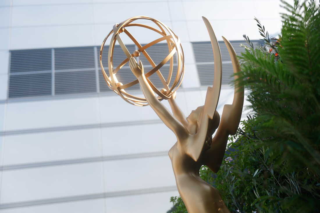 An Emmy statue, pictured during a press preview for the 78th Primetime Emmy Awards last week in Los Angeles.